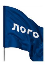 Печать флагов с логотипом Печать флагов с логотипом и фирменной символикой